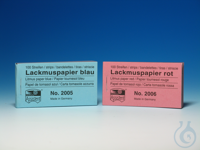 Litmus paper blue 1 Heft = 100 Streifen old order number: 2005 Litmus paper...